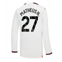 Manchester City Matheus Nunes #27 Bortatröja 2023-24 Långa ärmar